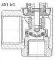 Sicherheitsventil Edelstahl 451 bG Querschnitt